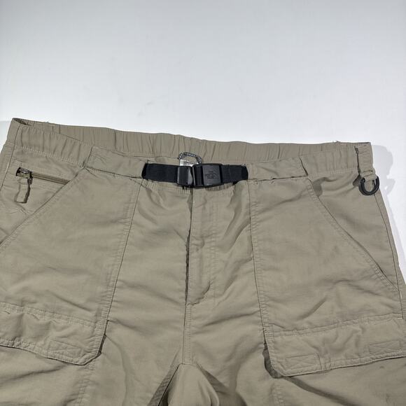 The North Face Pants Mens XL Tan Paramount Pro Convertible Hiking Outdoor Belted - Picture 5 of 14